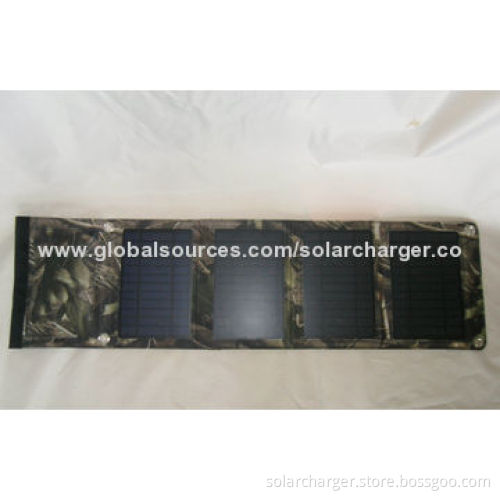 Camouflage Branches Foldable Solar Charger, Up to 5V/2A Output